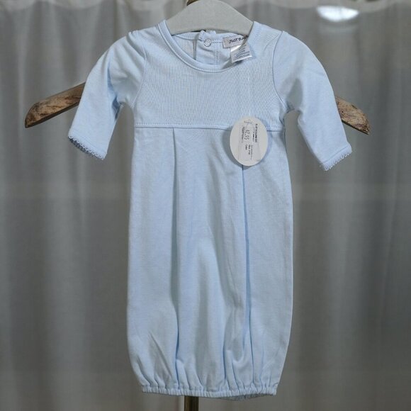NWT Just Blanks Carolina Blue Preemie Gown Set - Picture 4 of 7